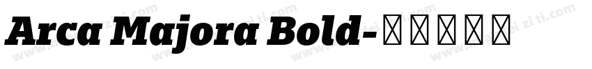 Arca Majora Bold字体转换